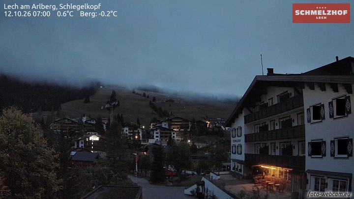 Archiv Foto Webcam Lech: Hotel Schmelzhof