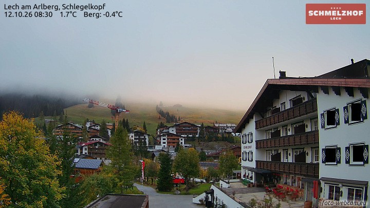 Archiv Foto Webcam Lech: Hotel Schmelzhof