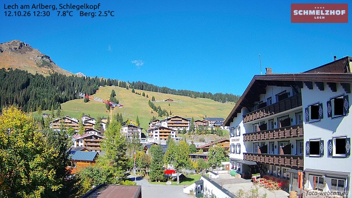 Archiv Foto Webcam Lech: Hotel Schmelzhof