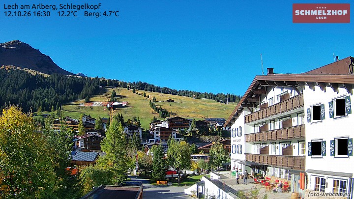 Archiv Foto Webcam Lech: Hotel Schmelzhof