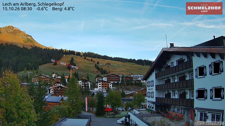 Archiv Foto Webcam Lech: Hotel Schmelzhof