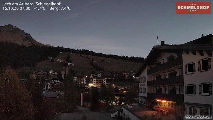 Archiv Foto Webcam Lech: Hotel Schmelzhof