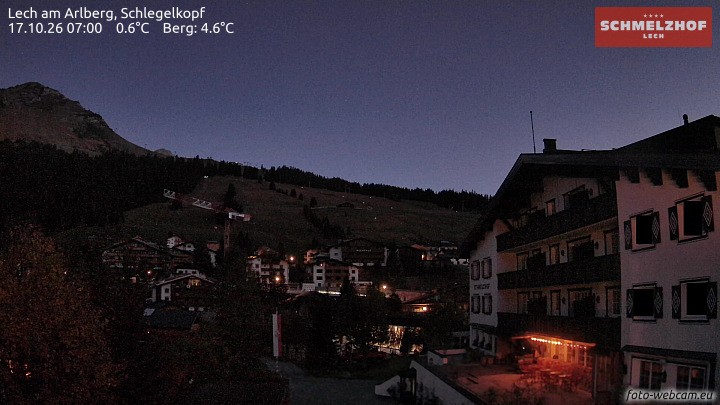 Archived image Webcam Hotel Schmelzhof (Lech)