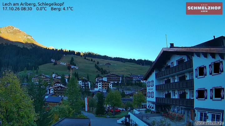 Archiv Foto Webcam Lech: Hotel Schmelzhof