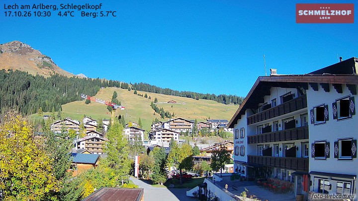 Archiv Foto Webcam Lech: Hotel Schmelzhof