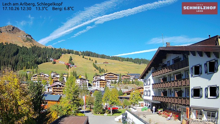 Archiv Foto Webcam Lech: Hotel Schmelzhof