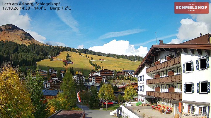 Archiv Foto Webcam Lech: Hotel Schmelzhof