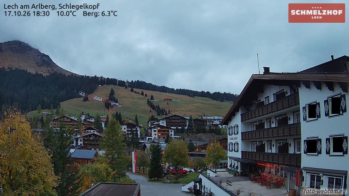 Archiv Foto Webcam Lech: Hotel Schmelzhof