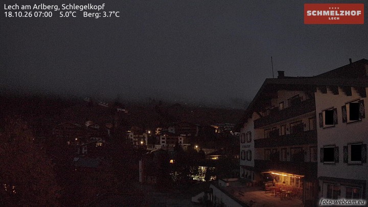 Archiv Foto Webcam Lech: Hotel Schmelzhof