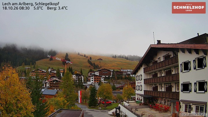 Archiv Foto Webcam Lech: Hotel Schmelzhof