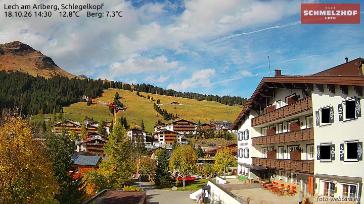 Archiv Foto Webcam Lech: Hotel Schmelzhof