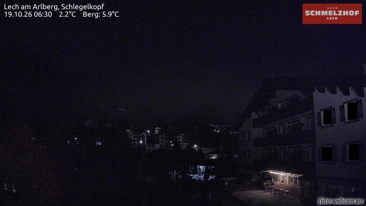 Archived image Webcam Hotel Schmelzhof (Lech)