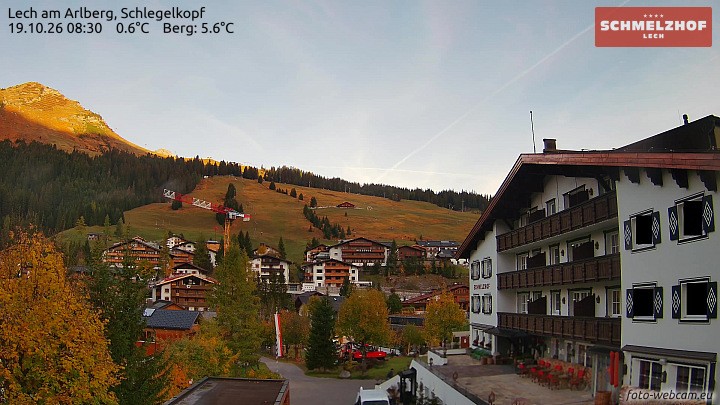 Archived image Webcam Hotel Schmelzhof (Lech)