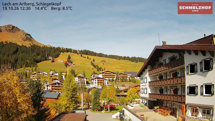 Archived image Webcam Hotel Schmelzhof (Lech)