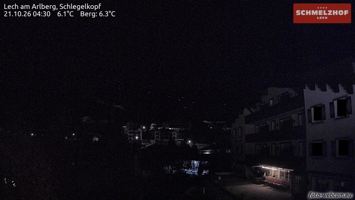Archived image Webcam Hotel Schmelzhof (Lech)