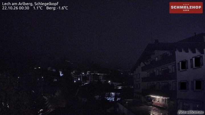 Archived image Webcam Hotel Schmelzhof (Lech)