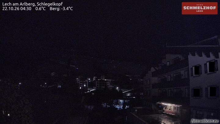 Archived image Webcam Hotel Schmelzhof (Lech)