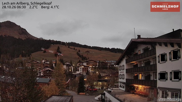 Archiv Foto Webcam Lech: Hotel Schmelzhof