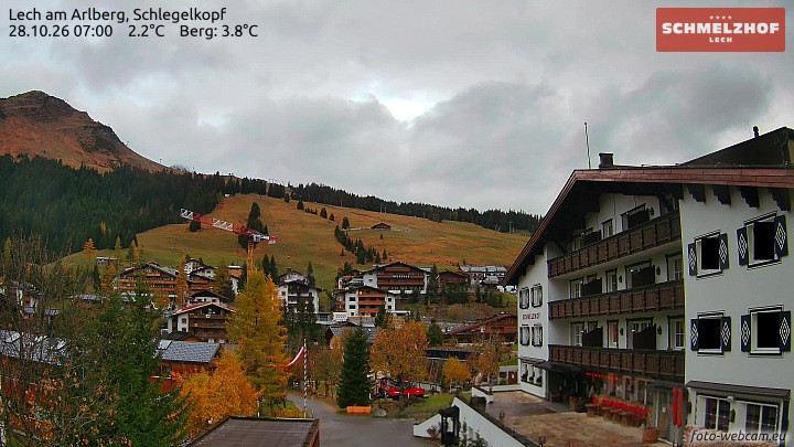 Archiv Foto Webcam Lech: Hotel Schmelzhof