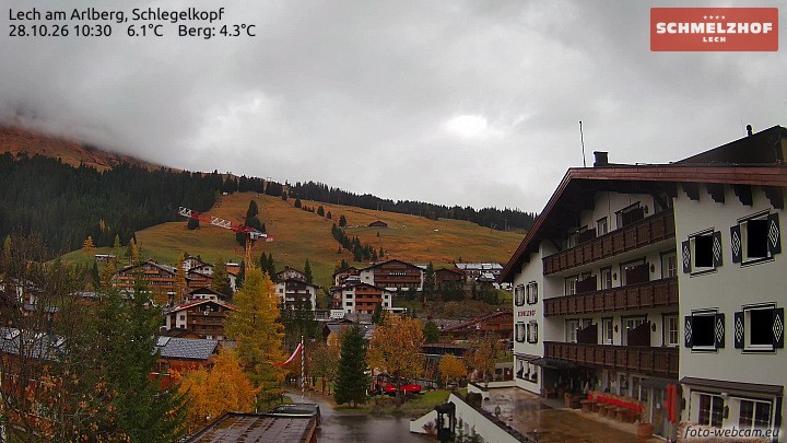 Archiv Foto Webcam Lech: Hotel Schmelzhof