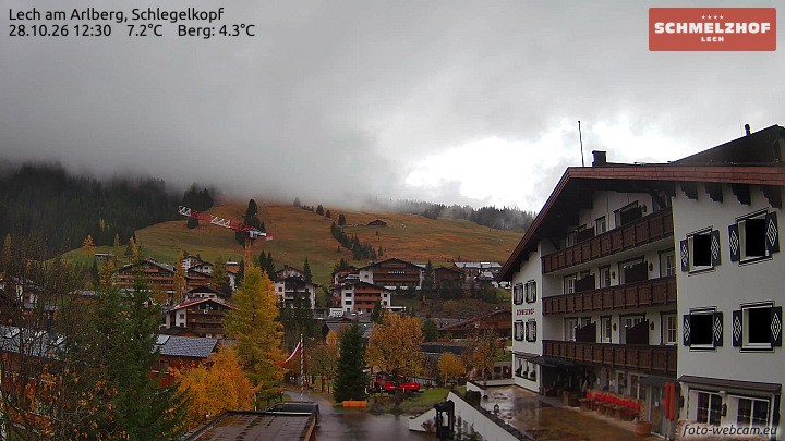 Archiv Foto Webcam Lech: Hotel Schmelzhof