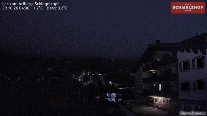 Archived image Webcam Hotel Schmelzhof (Lech)
