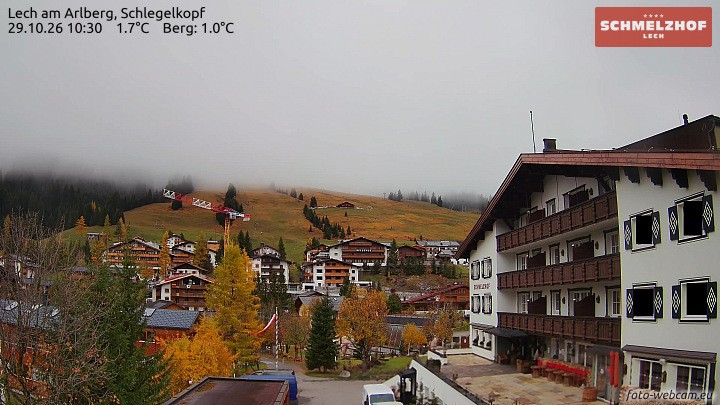 Archiv Foto Webcam Lech: Hotel Schmelzhof