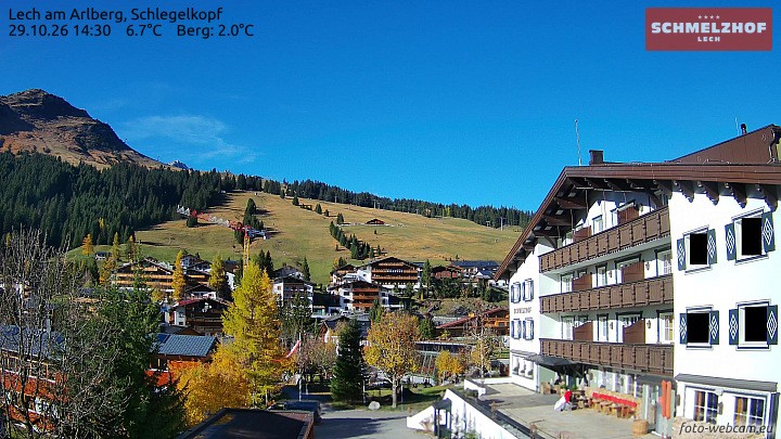 Archiv Foto Webcam Lech: Hotel Schmelzhof