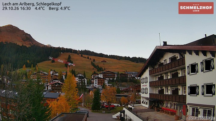 Archiv Foto Webcam Lech: Hotel Schmelzhof
