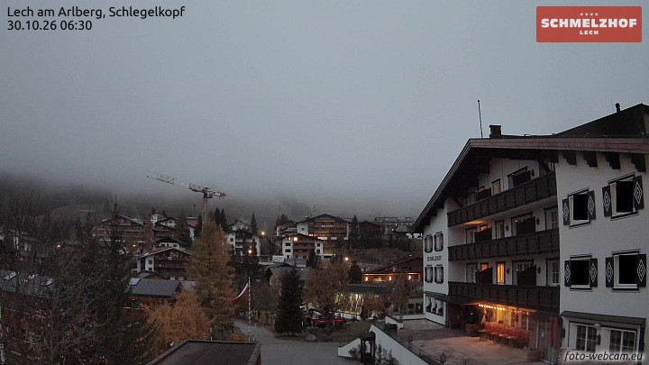 Archiv Foto Webcam Lech: Hotel Schmelzhof