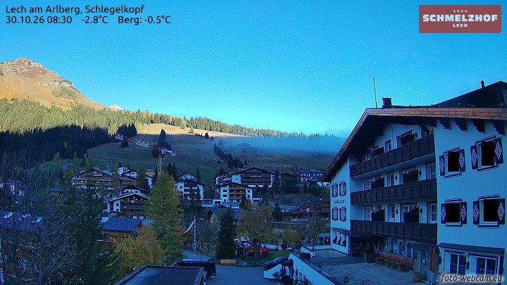 Archiv Foto Webcam Lech: Hotel Schmelzhof