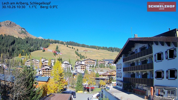 Archiv Foto Webcam Lech: Hotel Schmelzhof