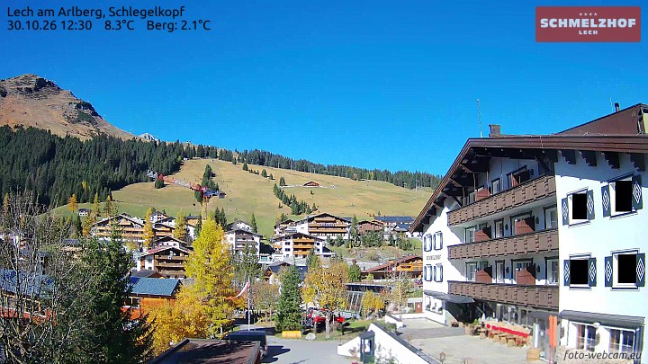 Archiv Foto Webcam Lech: Hotel Schmelzhof
