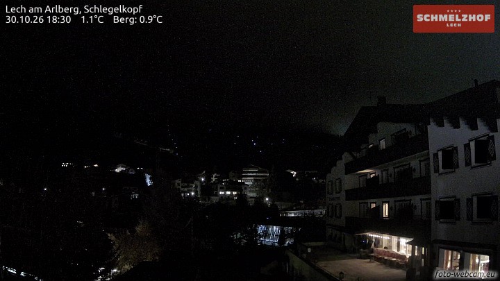 Archived image Webcam Hotel Schmelzhof (Lech)
