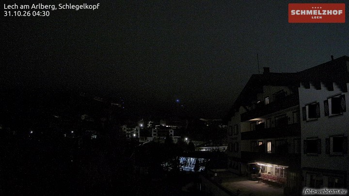 Archived image Webcam Hotel Schmelzhof (Lech)