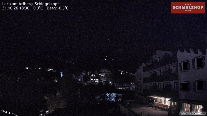 Archived image Webcam Hotel Schmelzhof (Lech)