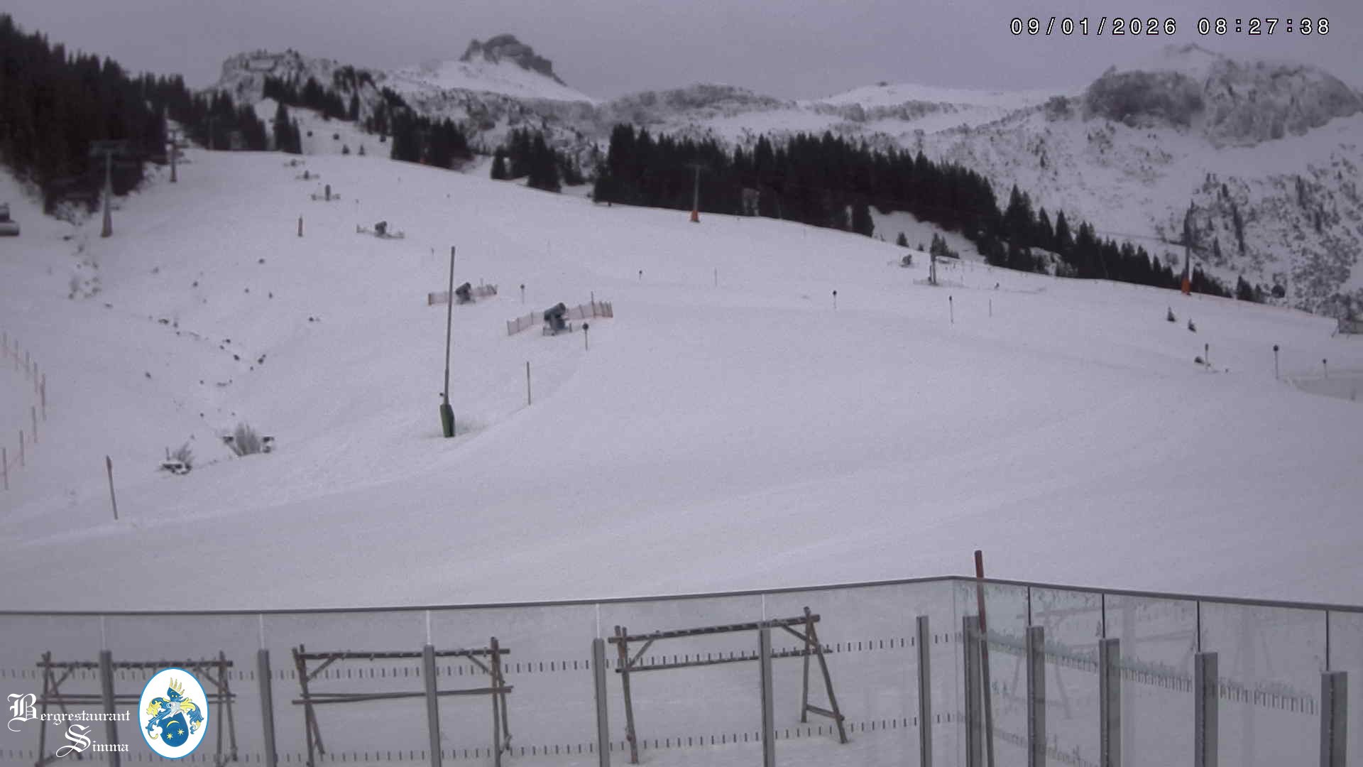 Archived image Webcam Mellau: View from the mountain restaurant Simma