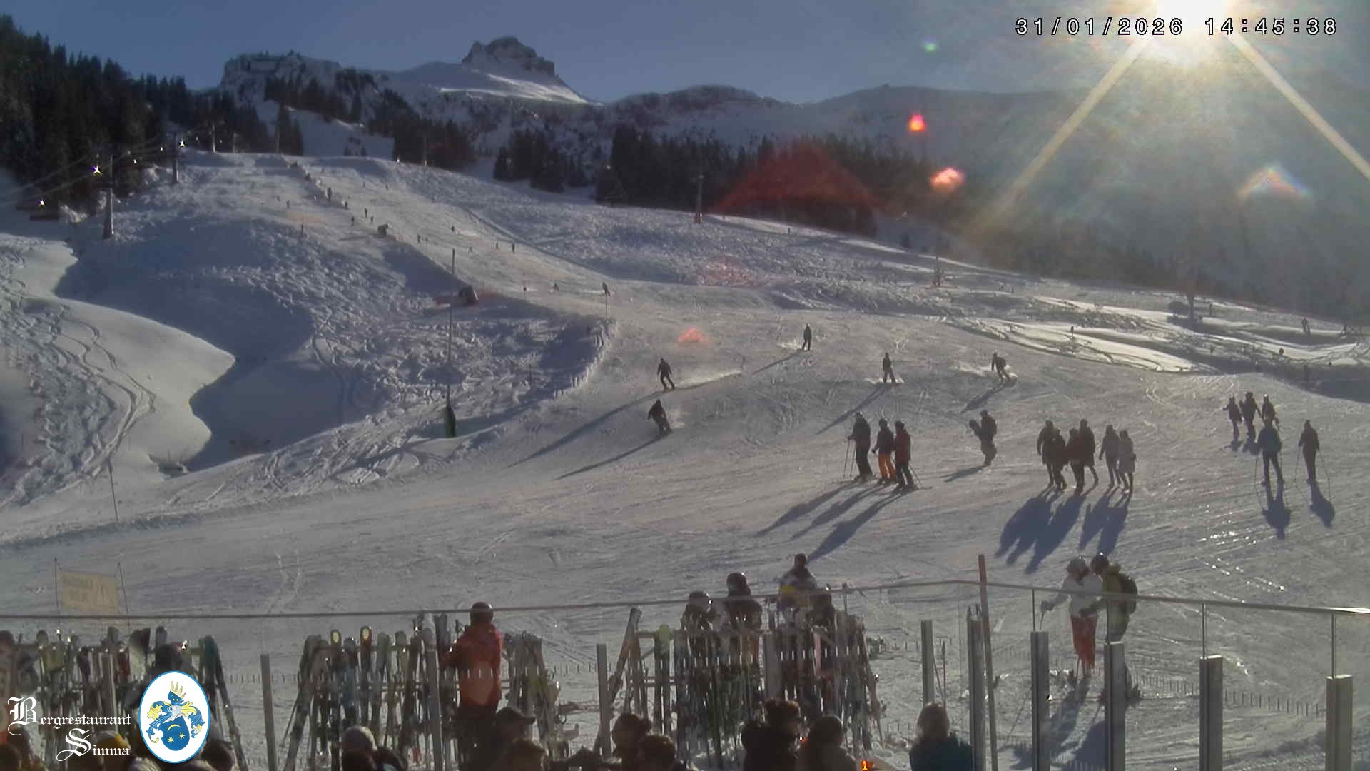 Archiv Foto Webcam Mellau: Aussicht vom Bergrestaurant Simma