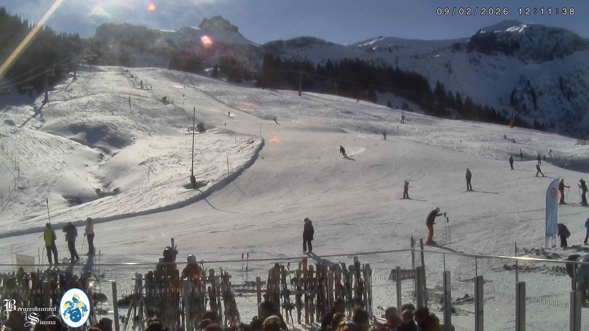 Archiv Foto Webcam Mellau: Aussicht vom Bergrestaurant Simma