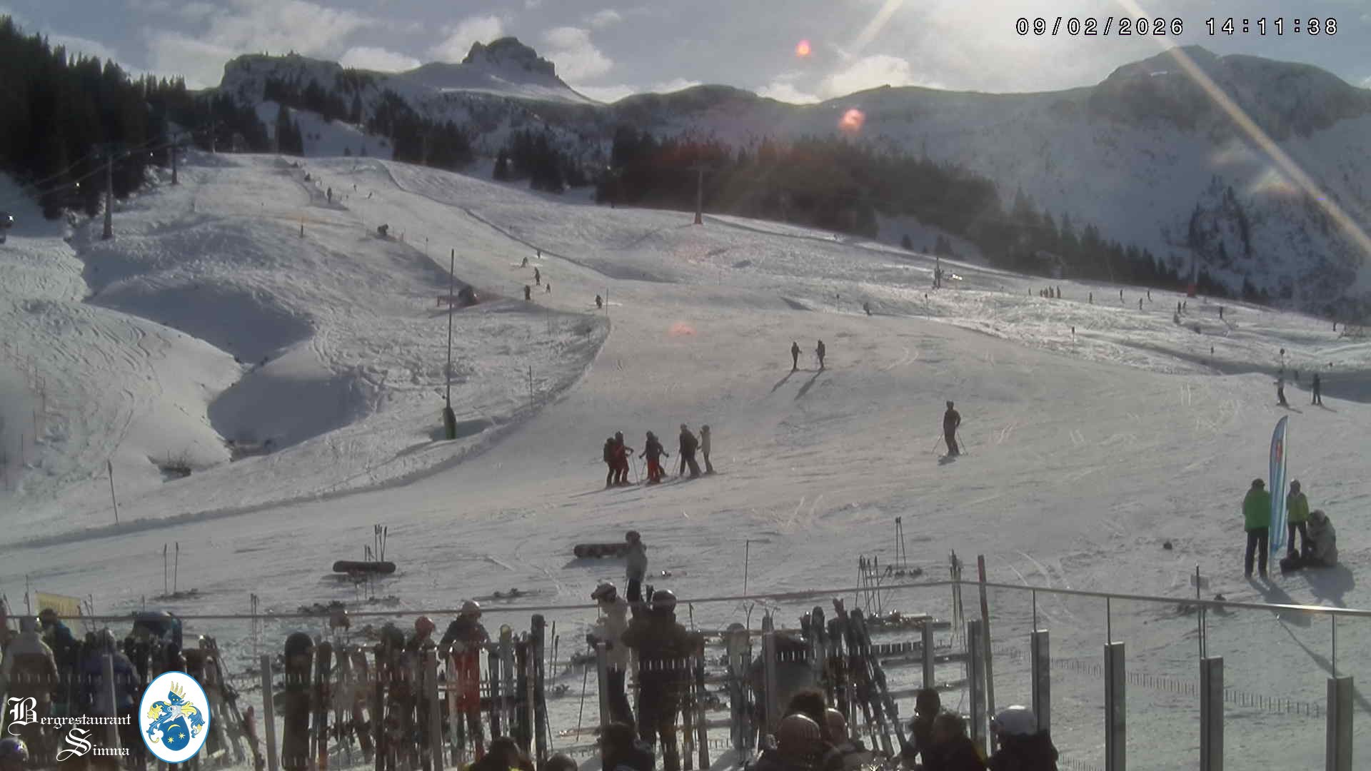 Archiv Foto Webcam Mellau: Aussicht vom Bergrestaurant Simma