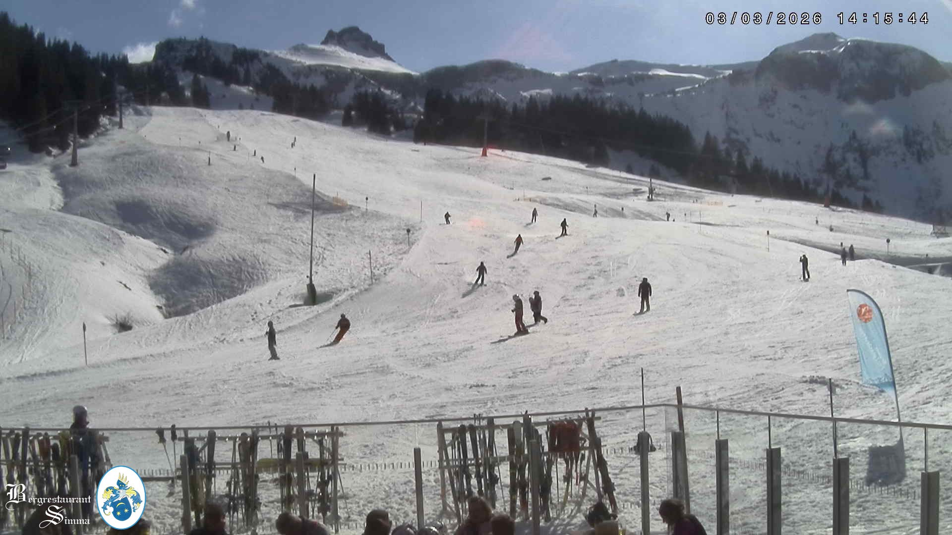 Archiv Foto Webcam Mellau: Aussicht vom Bergrestaurant Simma