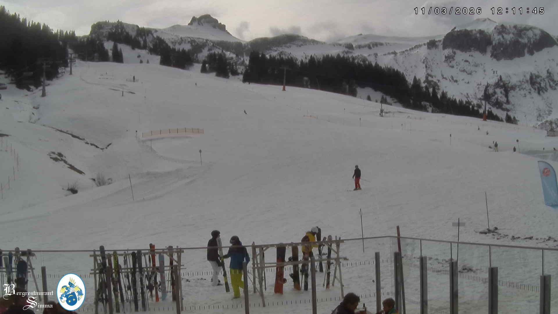 Archiv Foto Webcam Mellau: Aussicht vom Bergrestaurant Simma