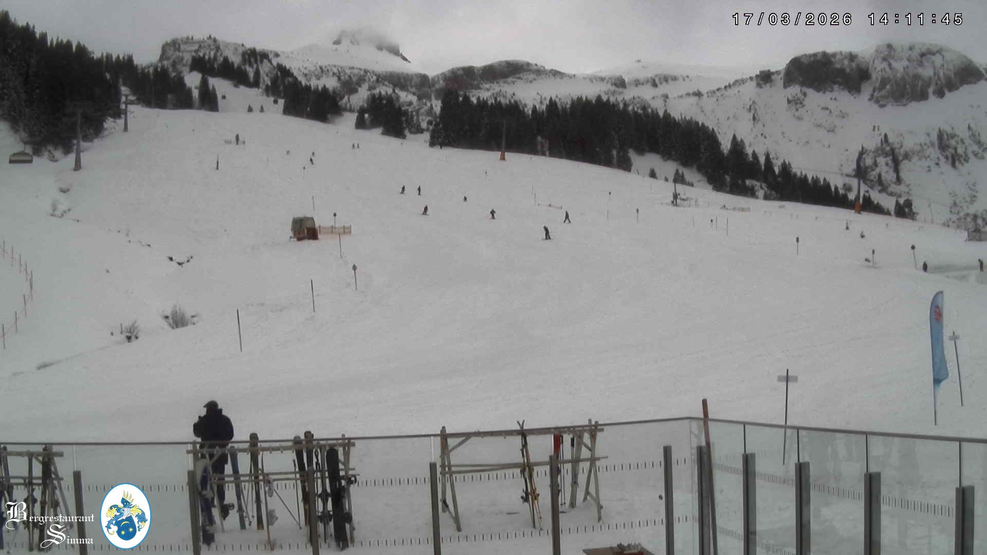 Archiv Foto Webcam Mellau: Aussicht vom Bergrestaurant Simma