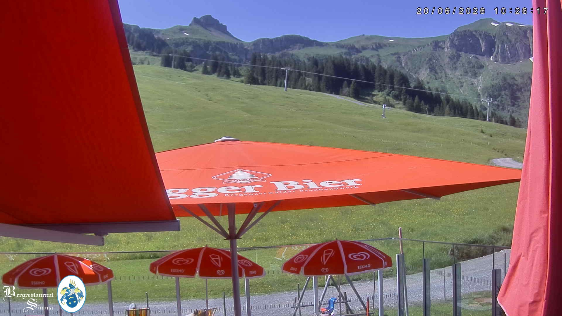 Archiv Foto Webcam Mellau: Aussicht vom Bergrestaurant Simma