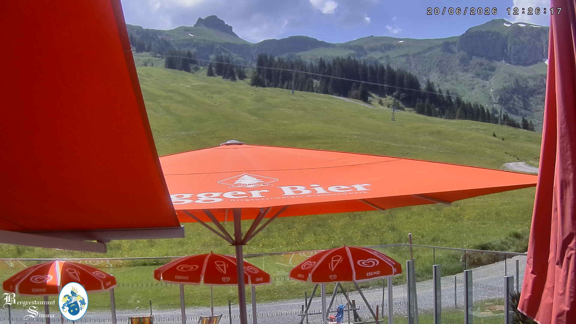 Archiv Foto Webcam Mellau: Aussicht vom Bergrestaurant Simma