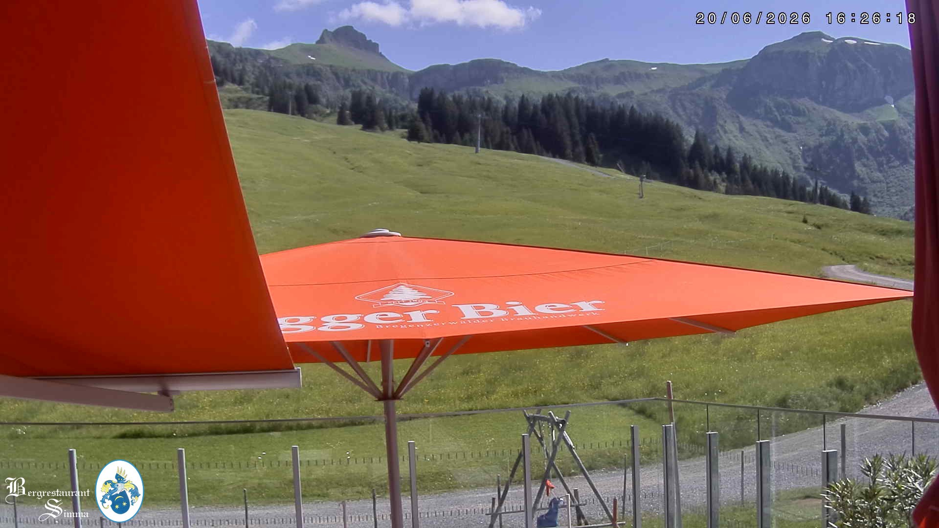 Archiv Foto Webcam Mellau: Aussicht vom Bergrestaurant Simma