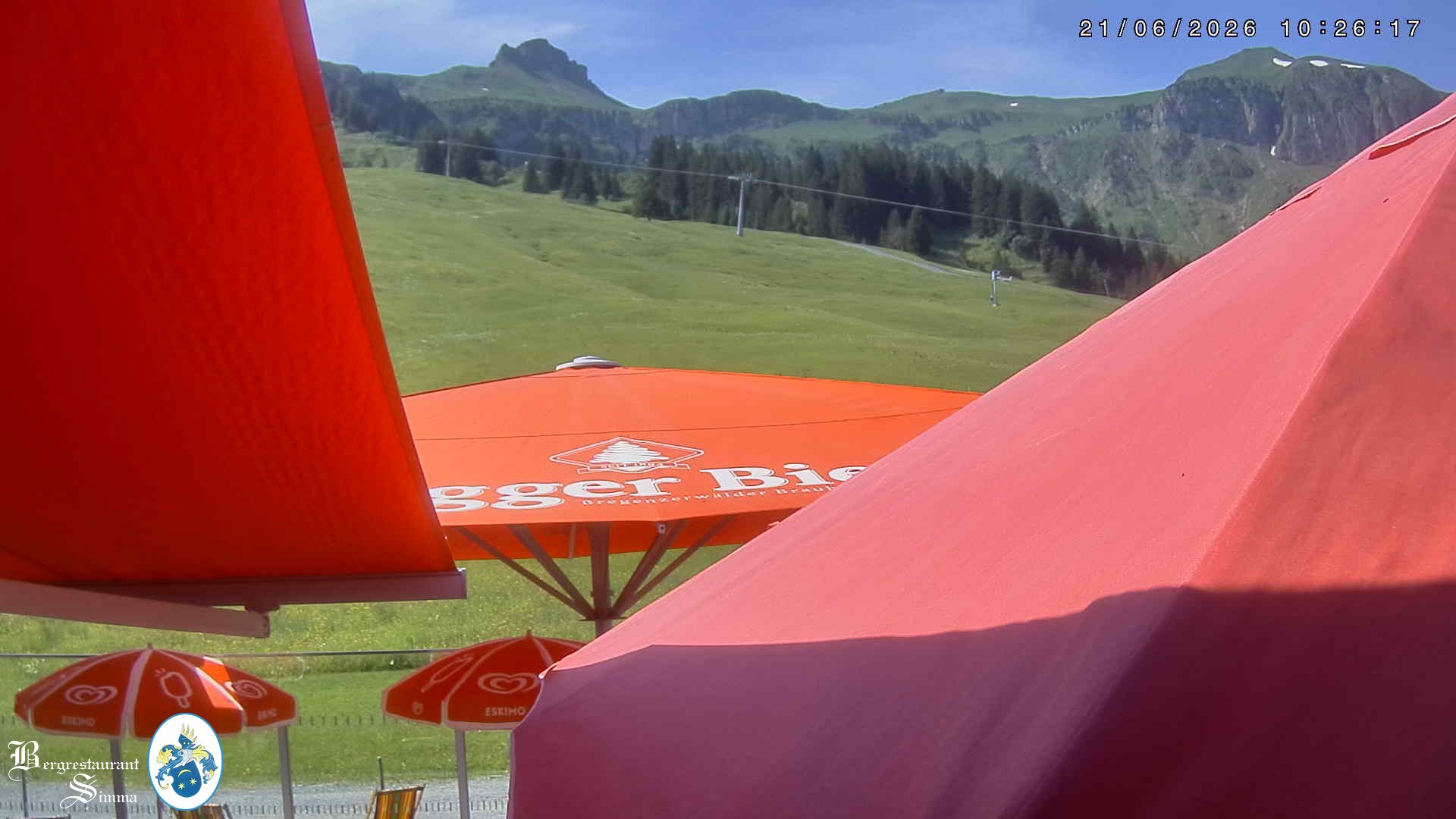 Archiv Foto Webcam Mellau: Aussicht vom Bergrestaurant Simma
