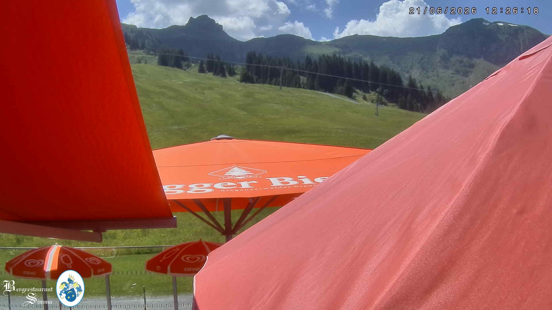 Archiv Foto Webcam Mellau: Aussicht vom Bergrestaurant Simma