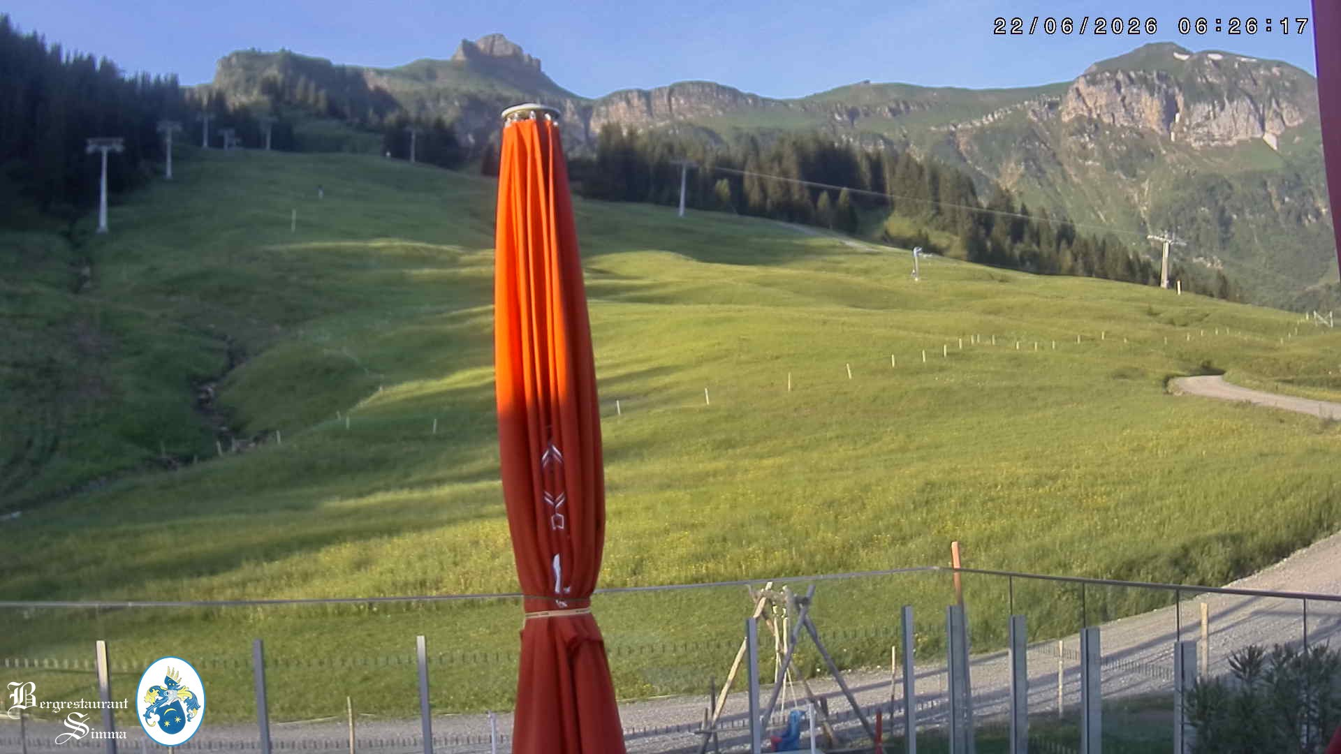 Archived image Webcam Mellau: View from the mountain restaurant Simma