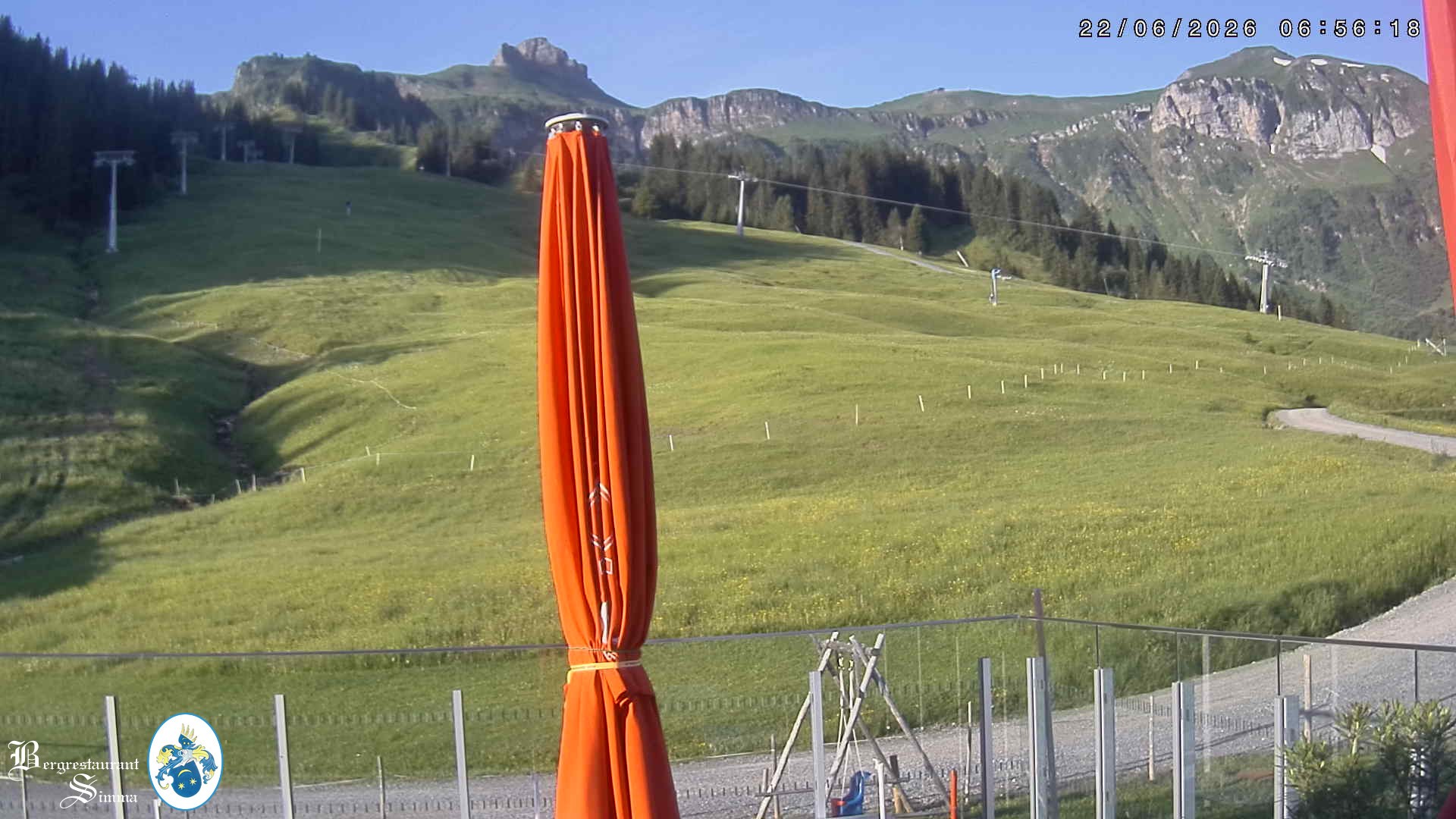 Archived image Webcam Mellau: View from the mountain restaurant Simma